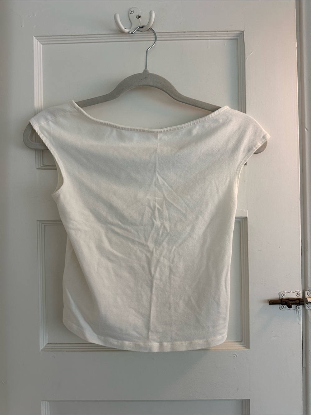 Reformation White Sleeveless low back Tank